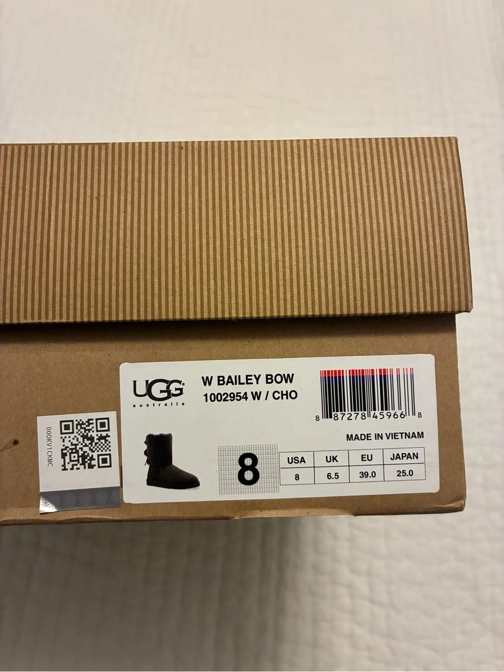 UGG Dark Brown Bailey Bow Shearling-Lined Winter Boots